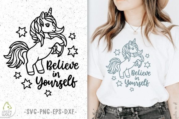 Believe in Yourself Svg Unicorn T Shirt Review