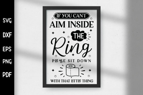 Funny Bathroom Sign SVG Review
