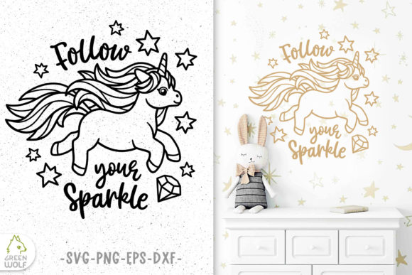 Review: Follow Your Sparkle Unicorn Svg Design