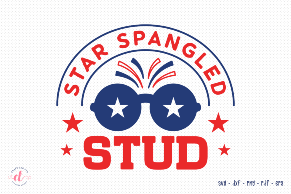 Star Spangled Stud SVG 4th of July SVG